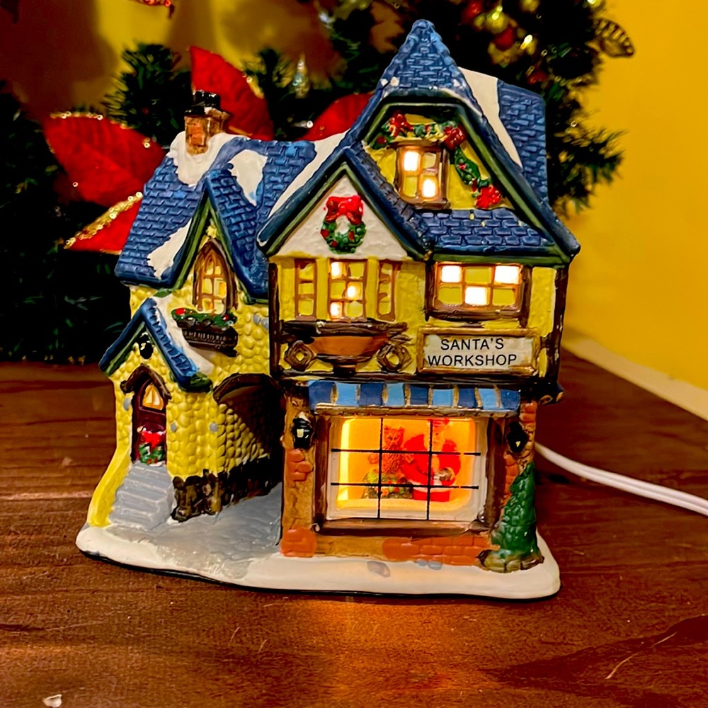 Santa’s workshop Christmas village